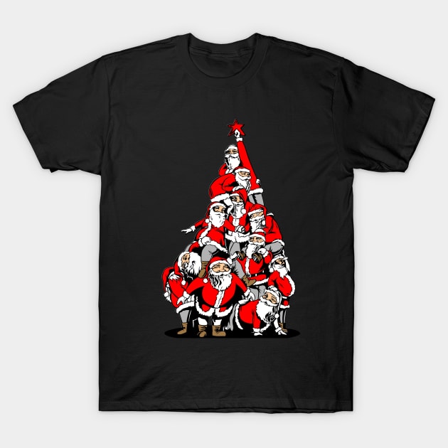 santa tree T-Shirt by Whatastory